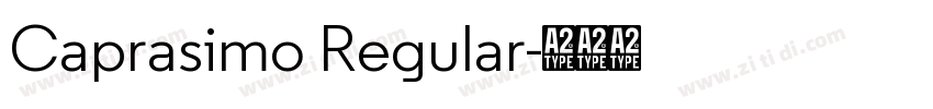 Caprasimo Regular字体转换